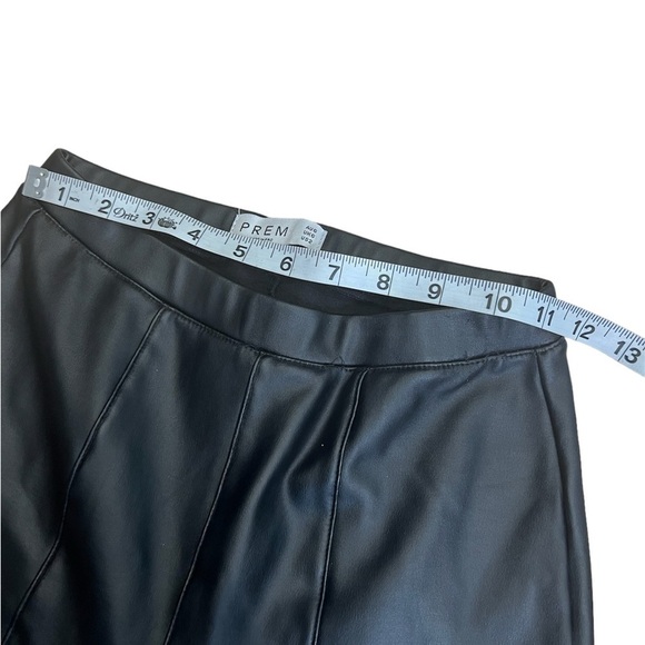 PREM The Label high waist black faux leather skinny pants size 2 - Picture 6 of 10